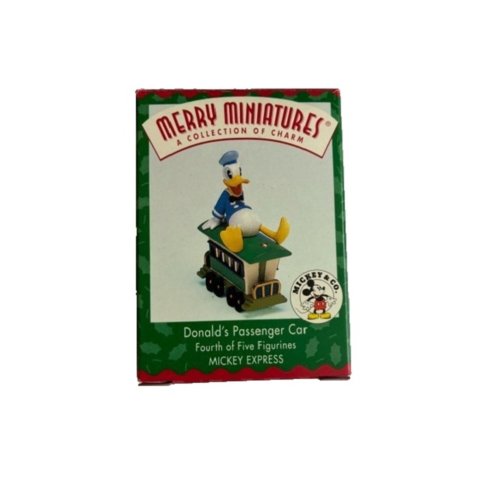 Hallmark Keepsake Ornament 1998 Merry Miniatures Donald's Passenger Car Disney